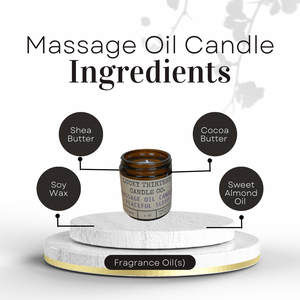 Cinnamon /Vanilla Massage Oil Candle