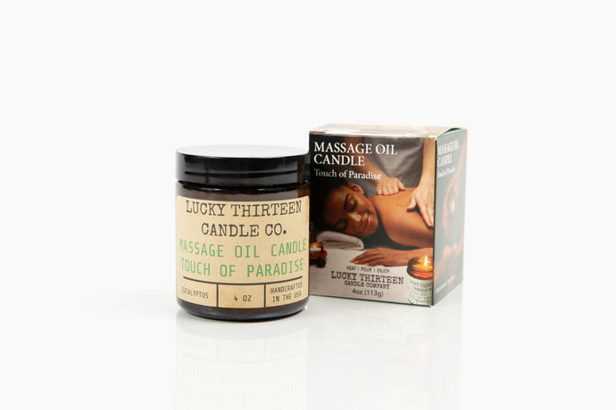 Touch of Paradise Massage Oil Candle