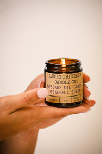 Peaceful Sleep Massage Oil Candle