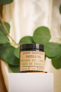 Touch of Paradise Massage Oil Candle